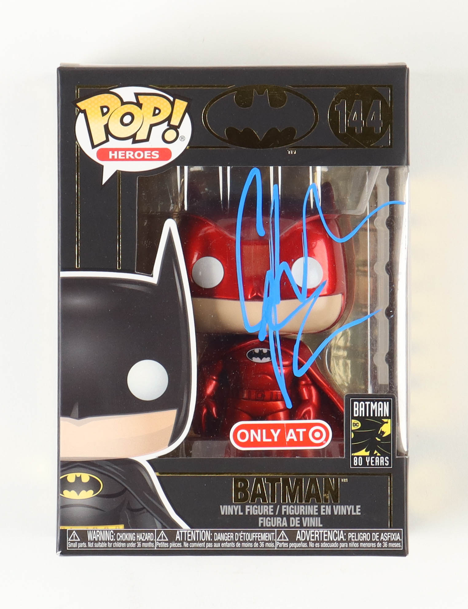 Christian Bale Signed "Batman" Grim Knight #318 Funko Pop! Heroes Vinyl Figure (Beckett) at PristineAuction.com Christian Bale Signed "Batman" Grim Knight #318 Funko Pop! Heroes Vinyl Figure (Beckett) at PristineAuction.com