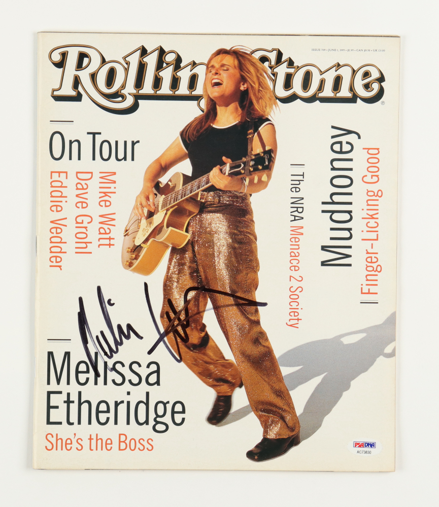 Melissa Etheridge Signed 1995 "Rolling Stone" Magazine (PSA) | Pristine ...