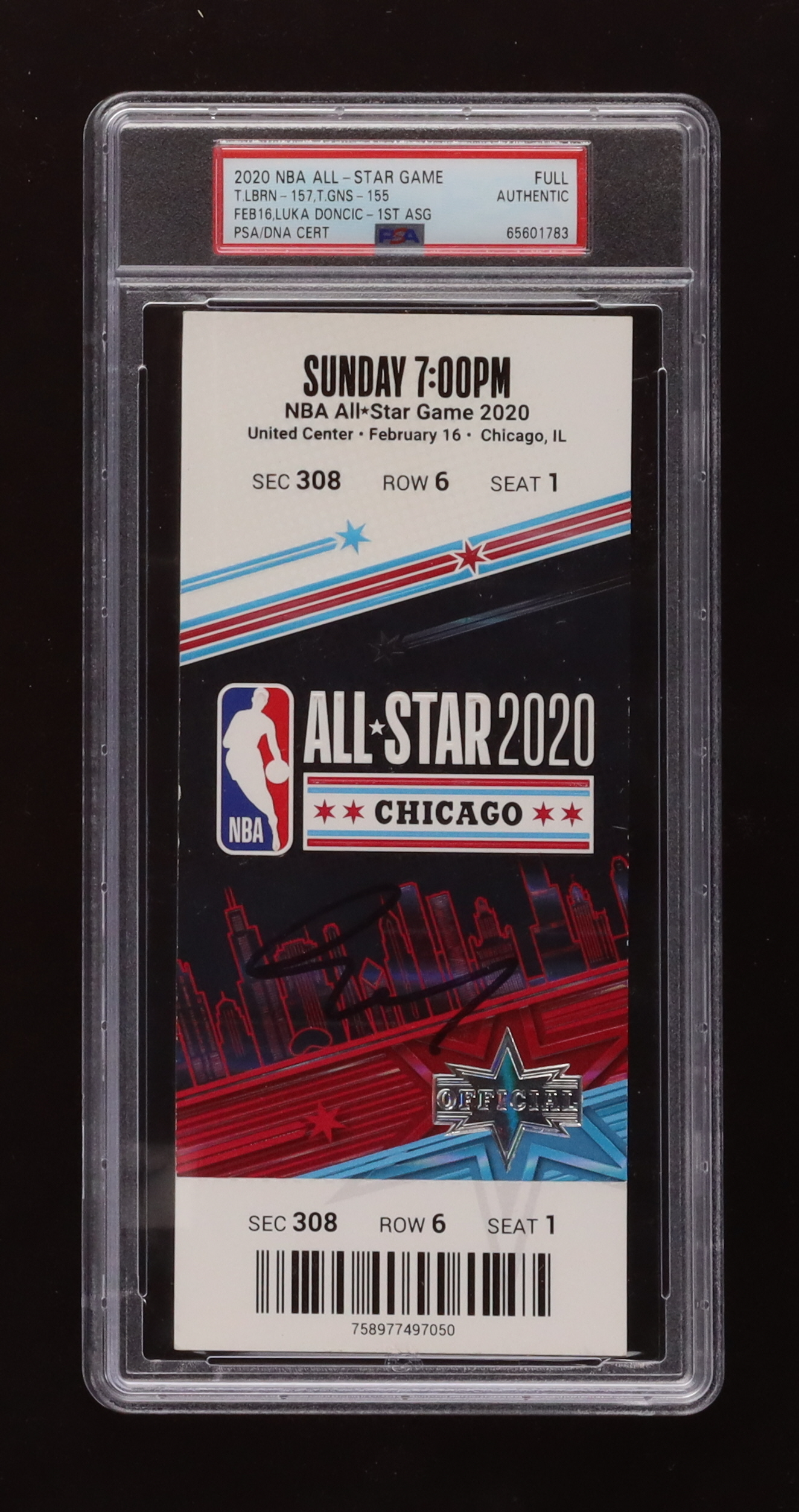 Luka Doncic Signed 2020 NBA All-Star Game Ticket (PSA) at PristineAuction.com Luka Doncic Signed 2020 NBA All-Star Game Ticket (PSA) at PristineAuction.com