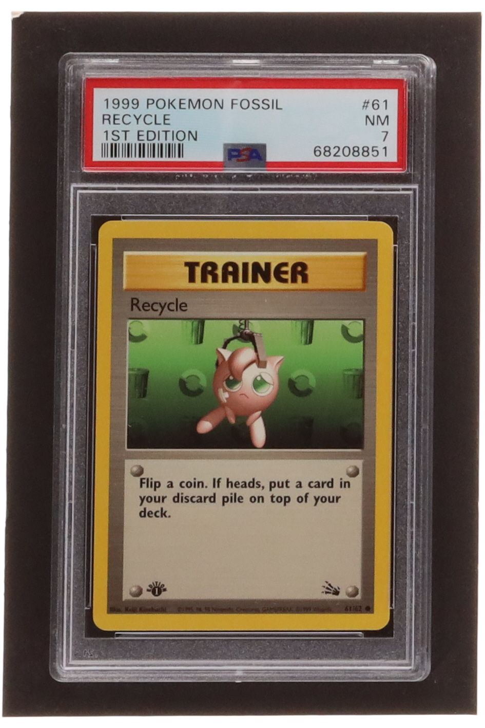 Recycle 1999 Pokemon Fossil 1st Edition #61 (PSA 7) at PristineAuction.com Recycle 1999 Pokemon Fossil 1st Edition #61 (PSA 7) at PristineAuction.com