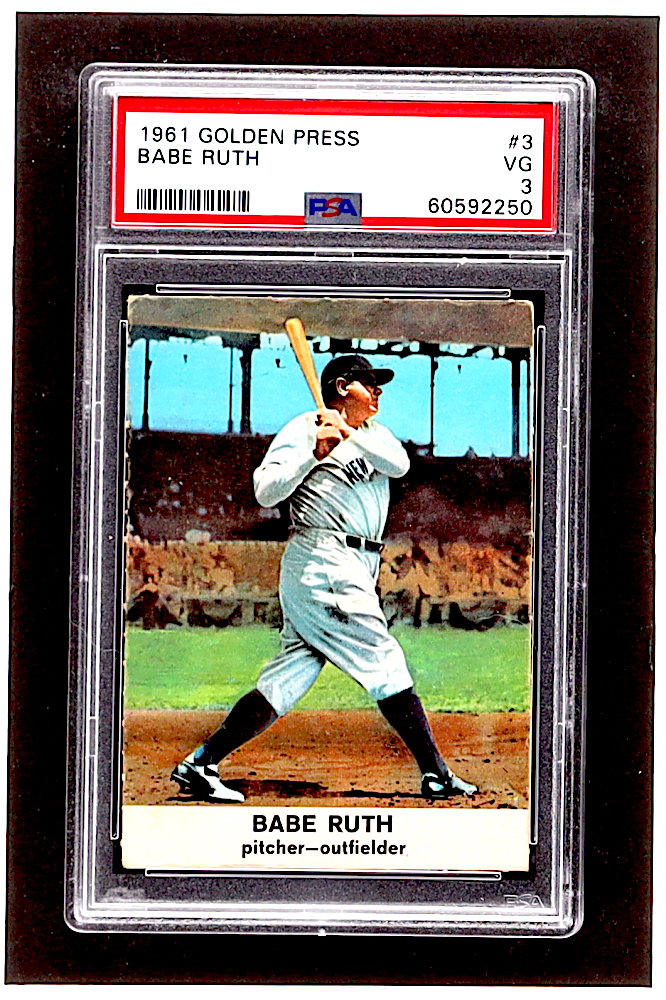Babe Ruth 1961 Golden Press #3 (PSA 3) at PristineAuction.com Babe Ruth 1961 Golden Press #3 (PSA 3) at PristineAuction.com