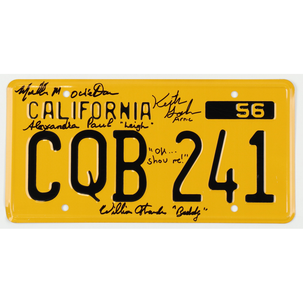 John Carpenter's "Christine" California License Plate Signed by (4