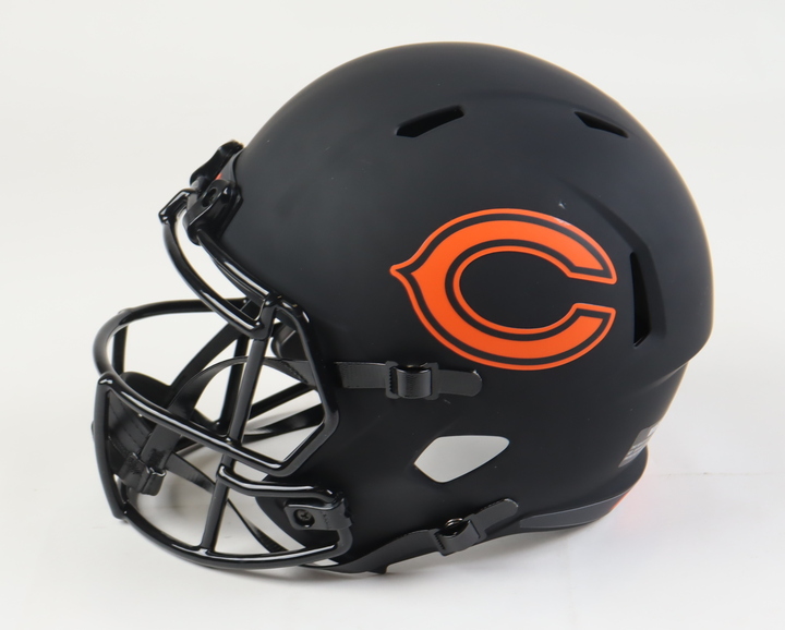 Brian Urlacher Signed Bears Full-Size Eclipse Alternate Speed Helmet Inscribed "HOF 18" (Beckett) at PristineAuction.com Brian Urlacher Signed Bears Full-Size Eclipse Alternate Speed Helmet Inscribed "HOF 18" (Beckett) at PristineAuction.com