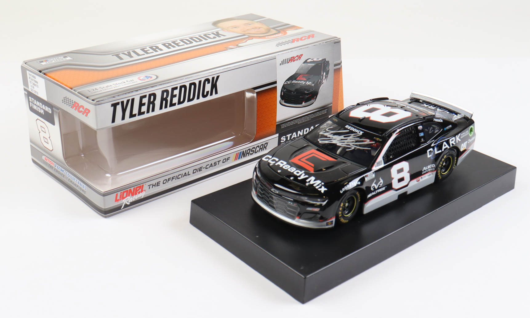 Tyler Reddick Signed 2021 NASCAR #8 Clark Pipeline 1:24 Premium Diecast Car (PA COA) at PristineAuction.com Tyler Reddick Signed 2021 NASCAR #8 Clark Pipeline 1:24 Premium Diecast Car (PA COA) at PristineAuction.com