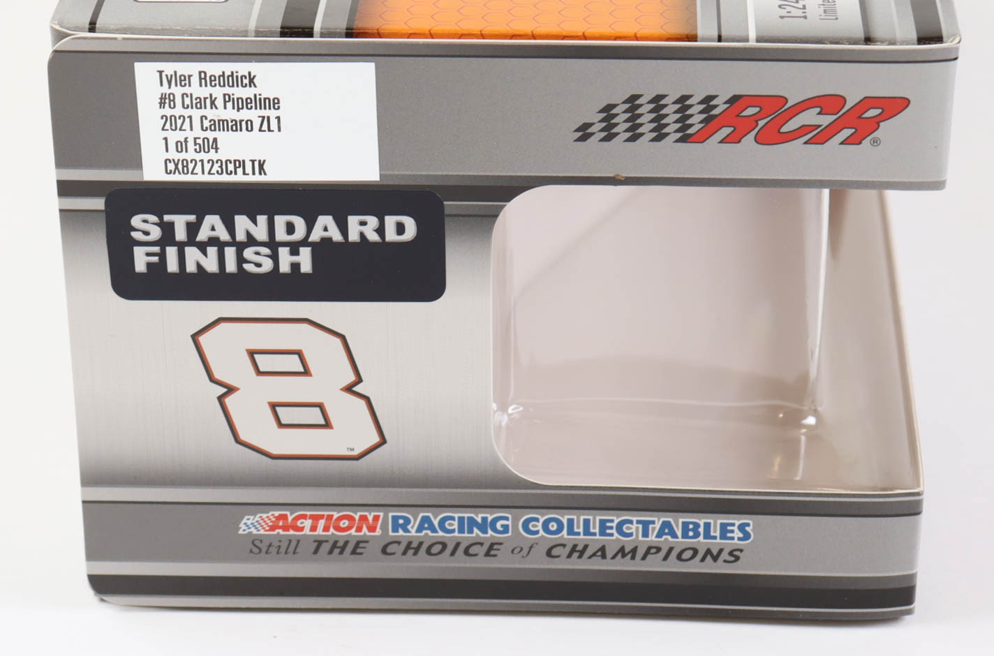 Tyler Reddick Signed 2021 NASCAR #8 Clark Pipeline 1:24 Premium Diecast Car (PA COA) at PristineAuction.com Tyler Reddick Signed 2021 NASCAR #8 Clark Pipeline 1:24 Premium Diecast Car (PA COA) at PristineAuction.com