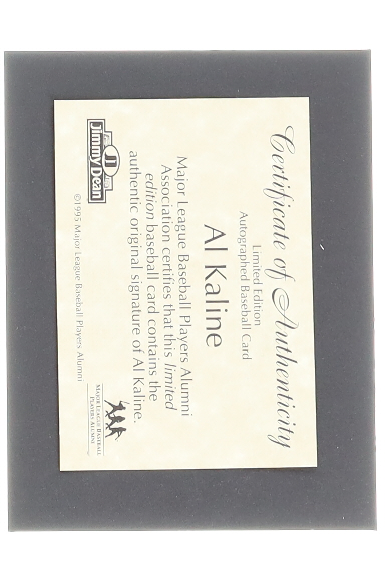 Al Kaline 1995 Jimmy Dean All-Time Greats #NNO AU at PristineAuction.com Al Kaline 1995 Jimmy Dean All-Time Greats #NNO AU at PristineAuction.com