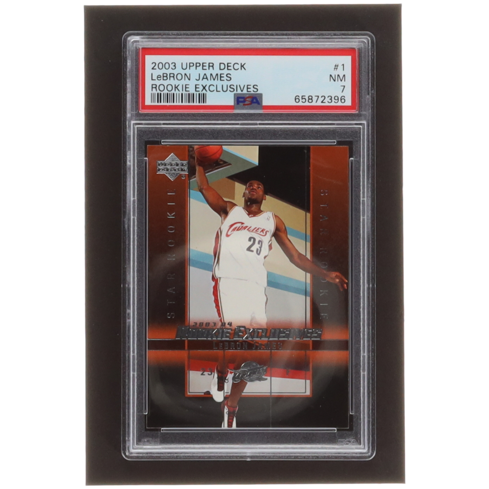 upper deck rookie exclusives lebron james