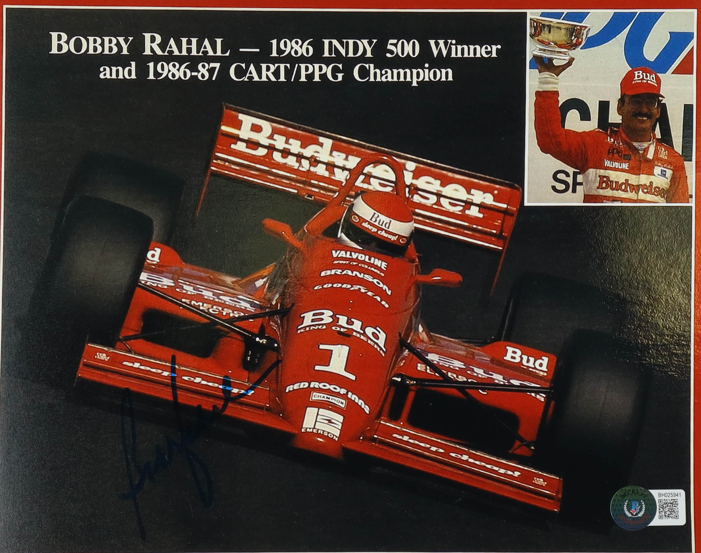 Bobby Rahal Signed 8x10 Photo (Beckett) at PristineAuction.com Bobby Rahal Signed 8x10 Photo (Beckett) at PristineAuction.com