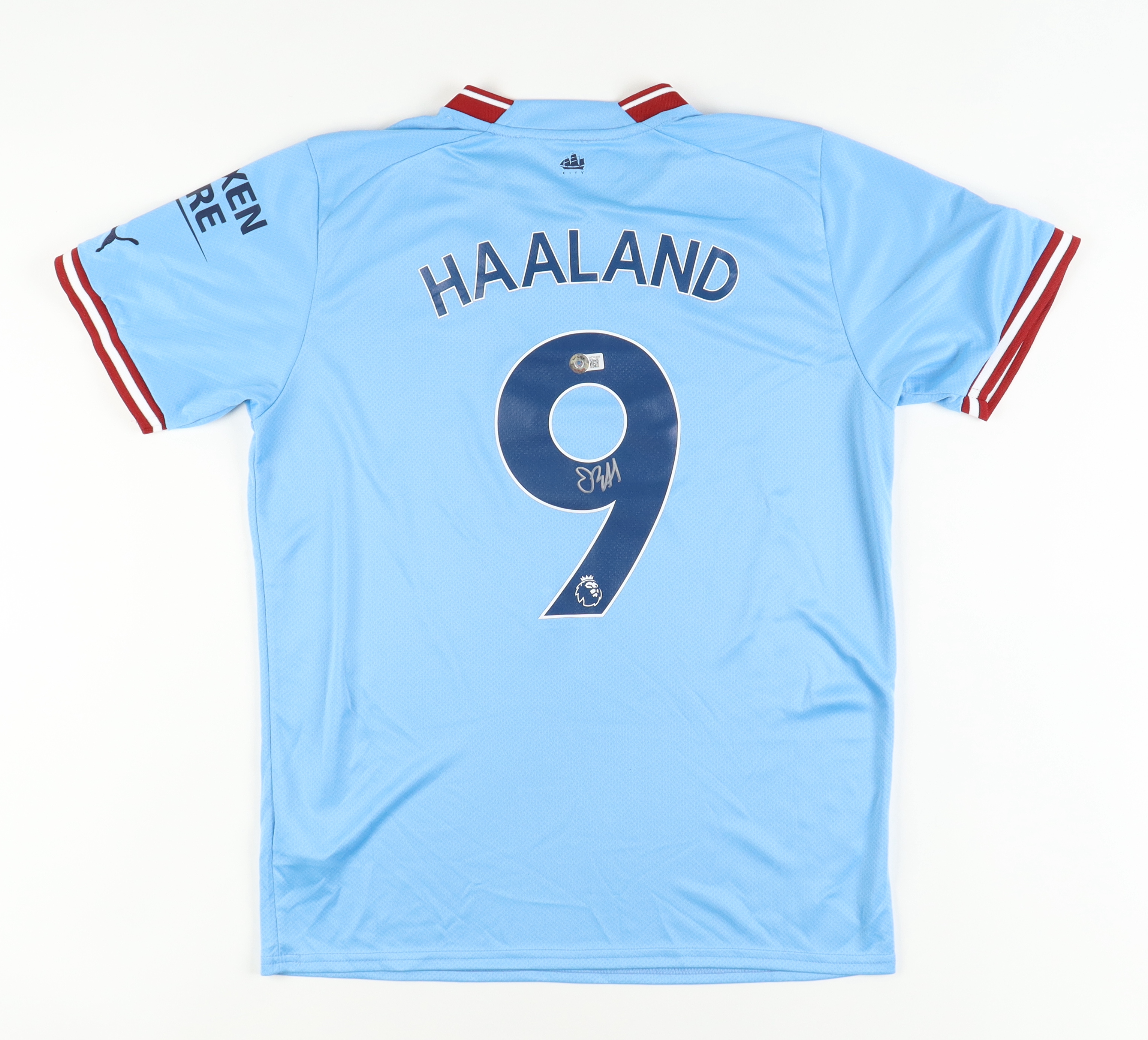 Erling Haaland Signed Manchester City Jersey (Beckett) at PristineAuction.com Erling Haaland Signed Manchester City Jersey (Beckett) at PristineAuction.com
