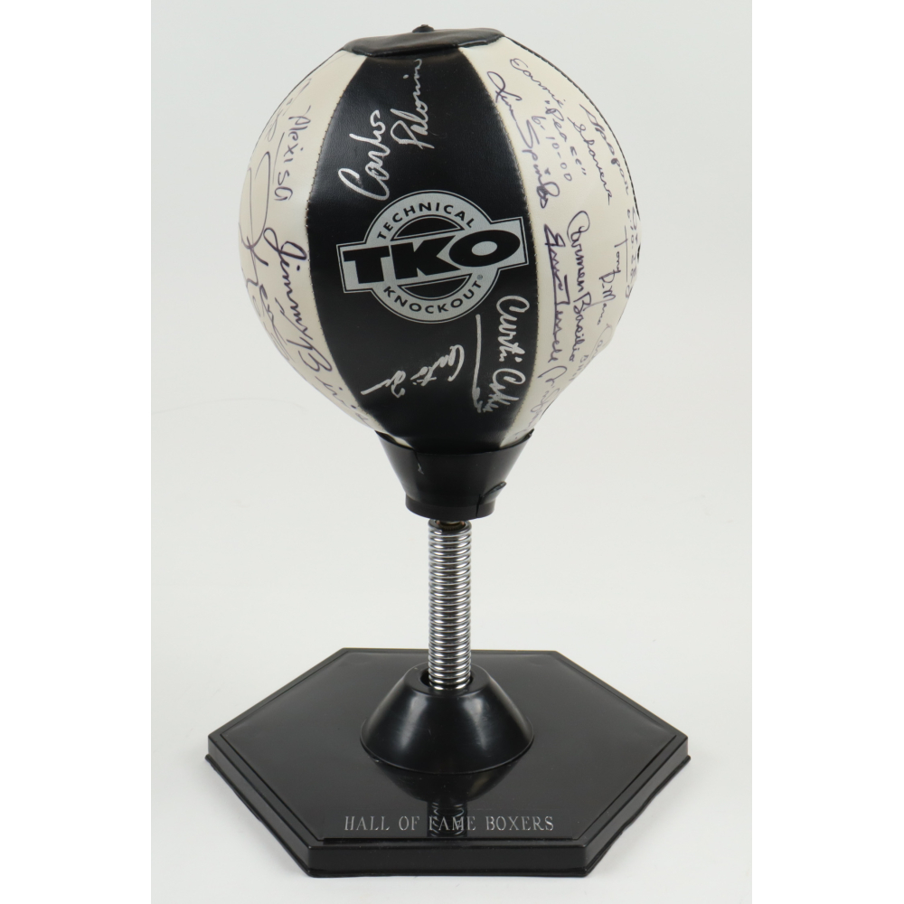 Hall of Fame Boxing Legends TKO Punching Bag Signed by (31) with Floyd