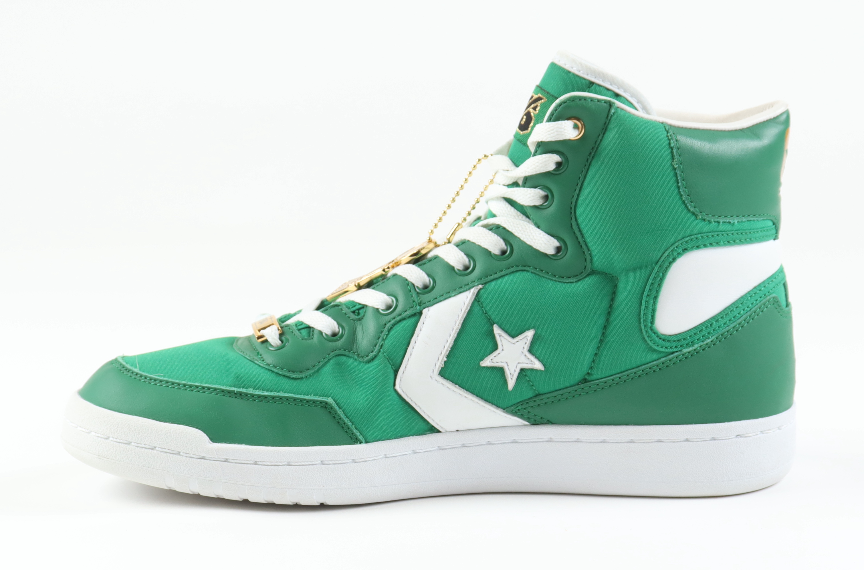 Larry Bird Signed Converse Special Edition 1984 Boston Celtics Championship Basketball Shoe with NBA Trophy Hanger (PSA) at PristineAuction.com Larry Bird Signed Converse Special Edition 1984 Boston Celtics Championship Basketball Shoe with NBA Trophy Hanger (PSA) at PristineAuction.com