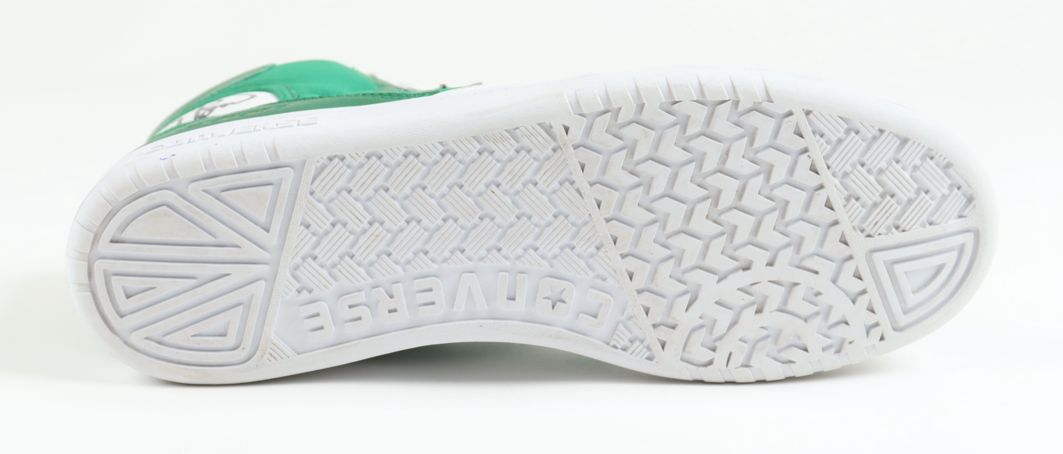 Larry Bird Signed Converse Special Edition 1984 Boston Celtics Championship Basketball Shoe with NBA Trophy Hanger (PSA) at PristineAuction.com Larry Bird Signed Converse Special Edition 1984 Boston Celtics Championship Basketball Shoe with NBA Trophy Hanger (PSA) at PristineAuction.com