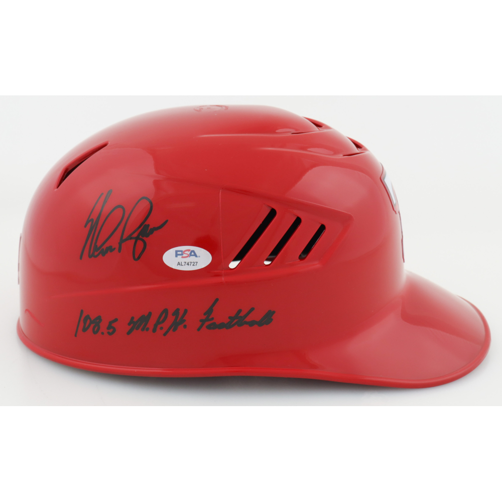 Nolan Ryan Signed Rangers FullSize MLB Pro Style Cool Flo Souvenir