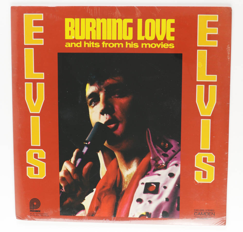 Elvis Presley 1972 "Burning Love and Hits from His Movies" Vinyl Record Album at PristineAuction.com Elvis Presley 1972 "Burning Love and Hits from His Movies" Vinyl Record Album at PristineAuction.com