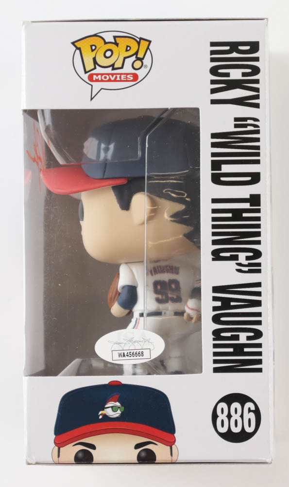 Charlie Sheen Signed "Major League" #886 Ricky "Wild Thing" Vaughn Funko Pop! Vinyl Figure (JSA) at PristineAuction.com Charlie Sheen Signed "Major League" #886 Ricky "Wild Thing" Vaughn Funko Pop! Vinyl Figure (JSA) at PristineAuction.com
