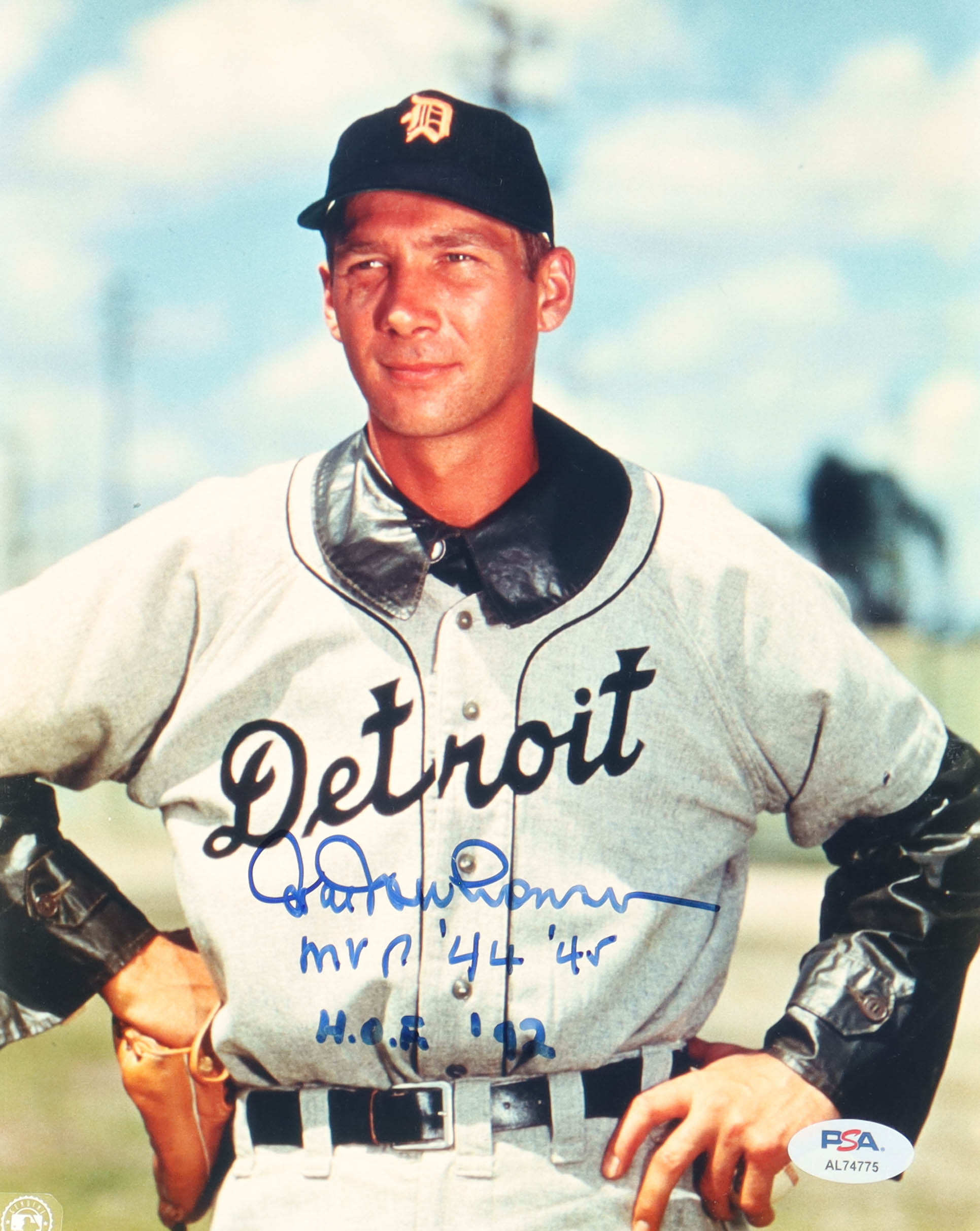 Hal Newhouser Signed Tigers 8x10 Photo Inscribed "MVP 44, 45" & "HOF 92" (PSA) at PristineAuction.com Hal Newhouser Signed Tigers 8x10 Photo Inscribed "MVP 44, 45" & "HOF 92" (PSA) at PristineAuction.com