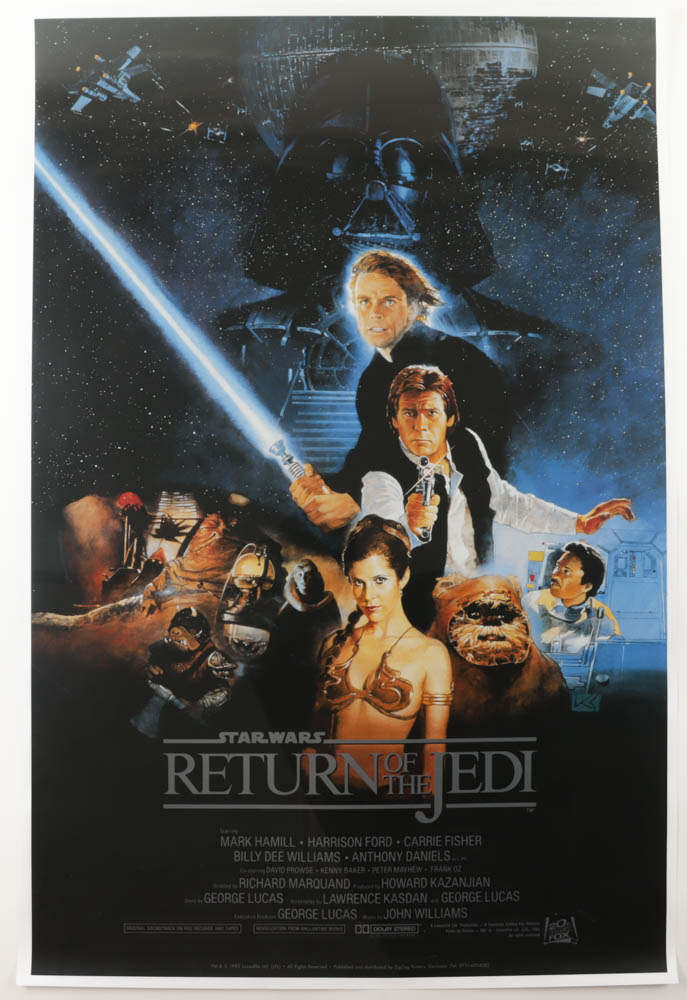 Complete Set of (3) "Star Wars" 24x36 Movie Posters with "Star Wars", "The Empire Strikes Back" & "Return of the Jedi" at PristineAuction.com Complete Set of (3) "Star Wars" 24x36 Movie Posters with "Star Wars", "The Empire Strikes Back" & "Return of the Jedi" at PristineAuction.com