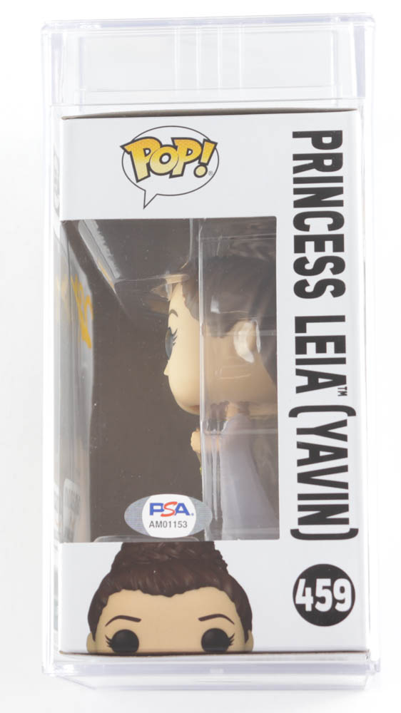 Vivien Lyra Blair Signed "Star Wars" #459 Princess Leia (Yavin) Funko Pop! Bobble Head Vinyl Figure (PSA) at PristineAuction.com Vivien Lyra Blair Signed "Star Wars" #459 Princess Leia (Yavin) Funko Pop! Bobble Head Vinyl Figure (PSA) at PristineAuction.com