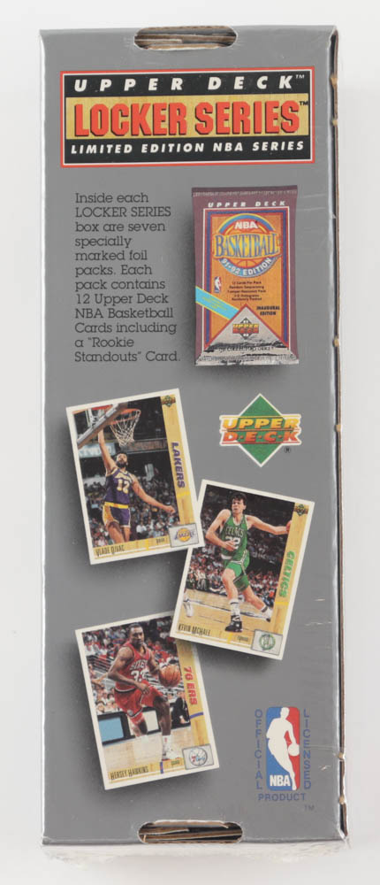 1991 Upper Deck NBA Michael Jordan Locker Series 4 Box with (7) Packs at PristineAuction.com 1991 Upper Deck NBA Michael Jordan Locker Series 4 Box with (7) Packs at PristineAuction.com