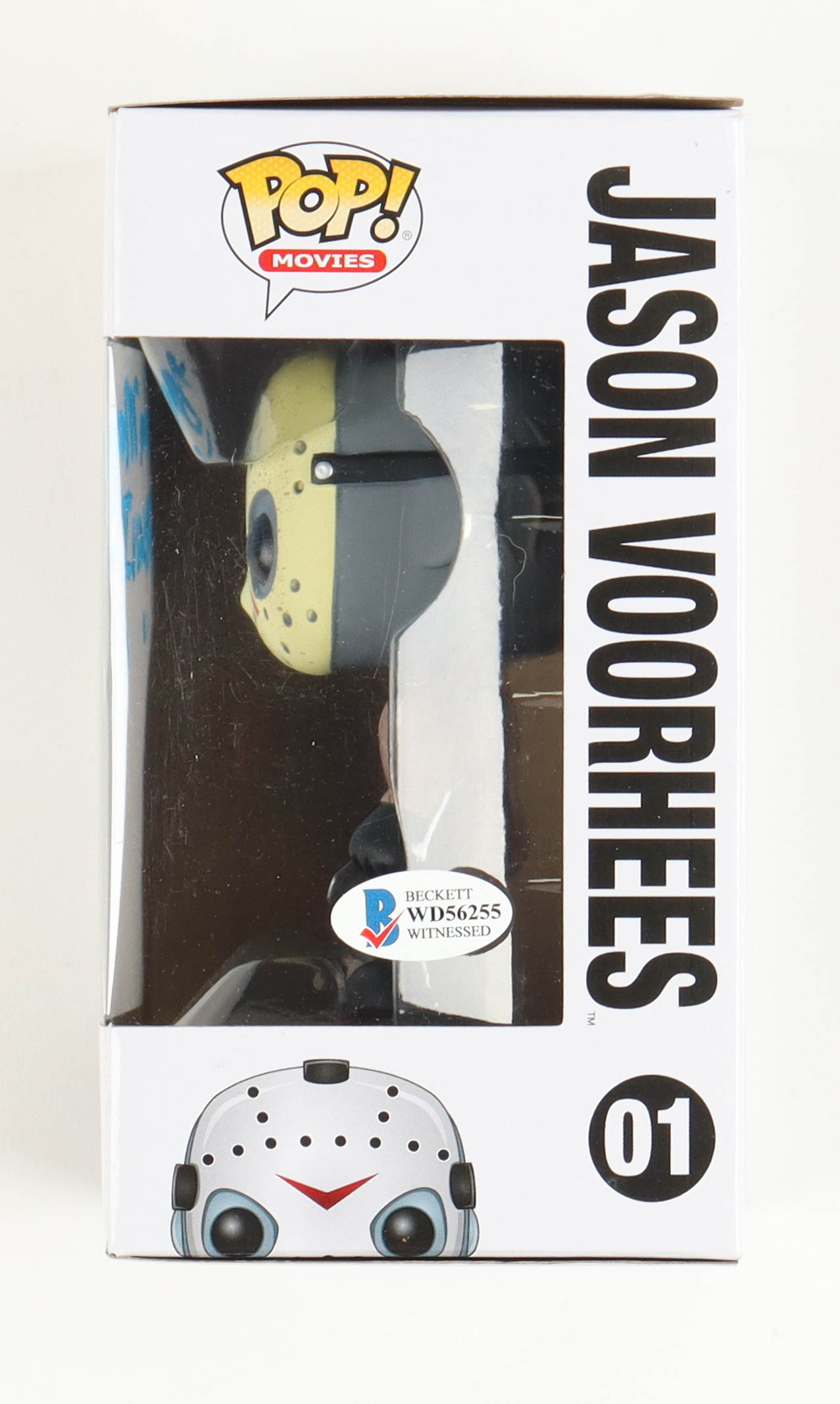 Tom Morga Signed "Friday The 13th" #01 Jason Voorhees Funko Pop! Vinyl Figure Inscribed "Jason V" (Beckett) at PristineAuction.com Tom Morga Signed "Friday The 13th" #01 Jason Voorhees Funko Pop! Vinyl Figure Inscribed "Jason V" (Beckett) at PristineAuction.com