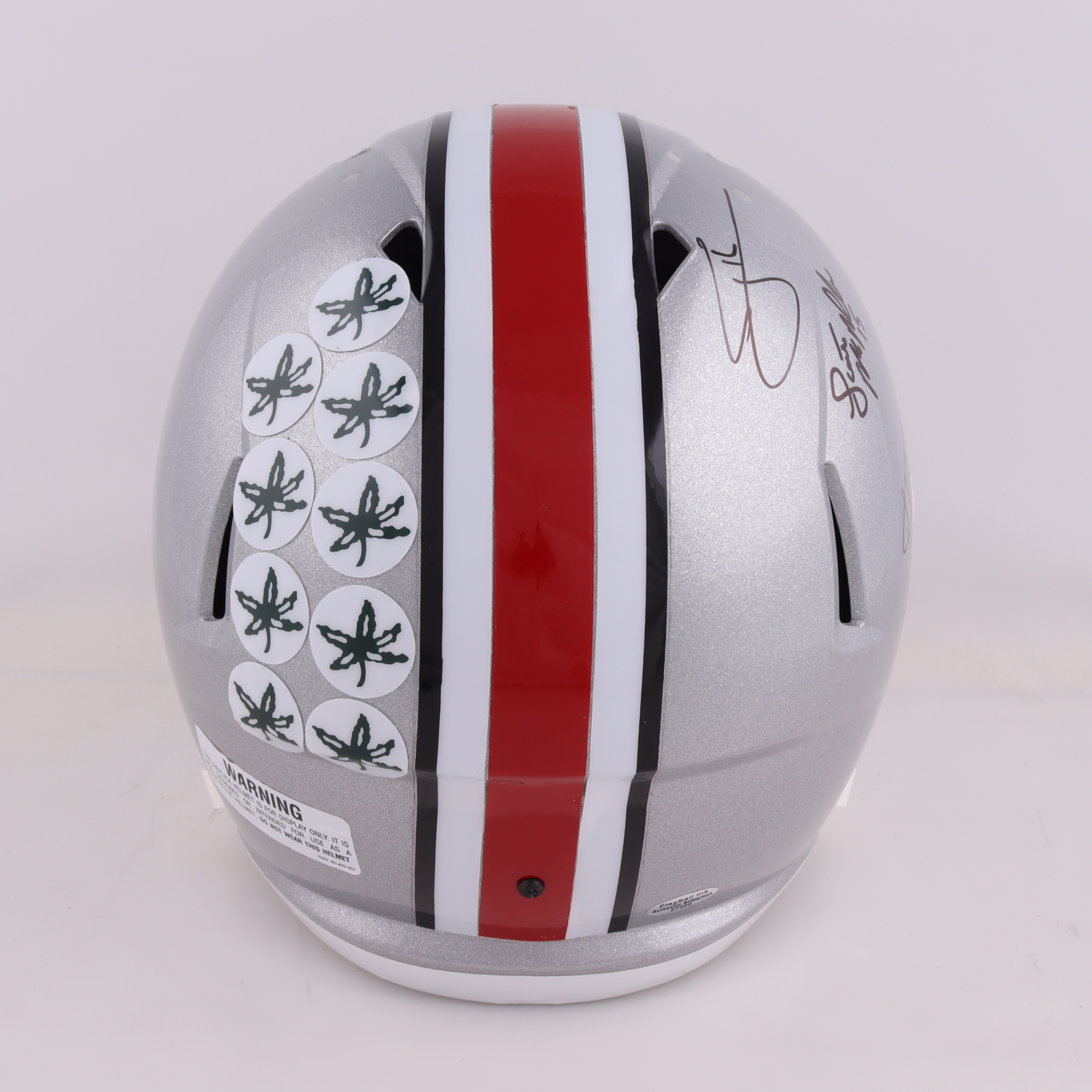 Ohio State Buckeyes Full-Size Speed Helmet Signed By (7) with Matt Wilhelm, Michael Jenkins, Craig Krenzel (Playball Ink) at PristineAuction.com Ohio State Buckeyes Full-Size Speed Helmet Signed By (7) with Matt Wilhelm, Michael Jenkins, Craig Krenzel (Playball Ink) at PristineAuction.com
