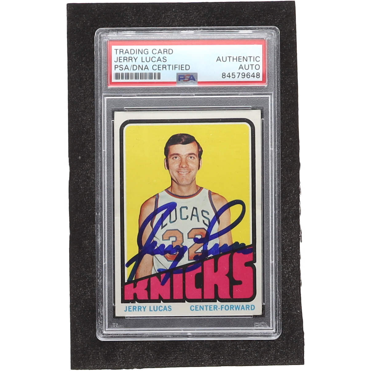 Jerry Lucas Signed 1972-73 Topps #15 (PSA) at PristineAuction.com Jerry Lucas Signed 1972-73 Topps #15 (PSA) at PristineAuction.com