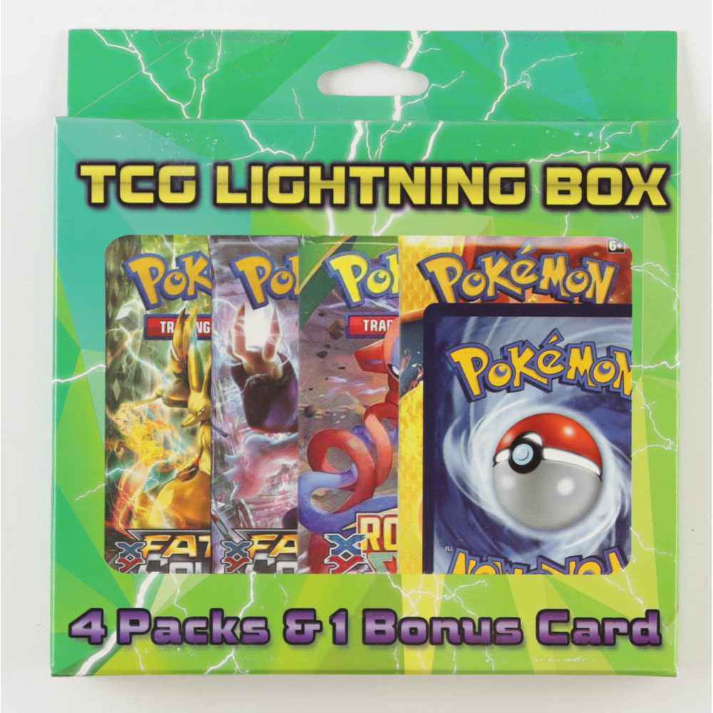 Pokemon TCG Lightning Box with (4) Packs Pristine Auction