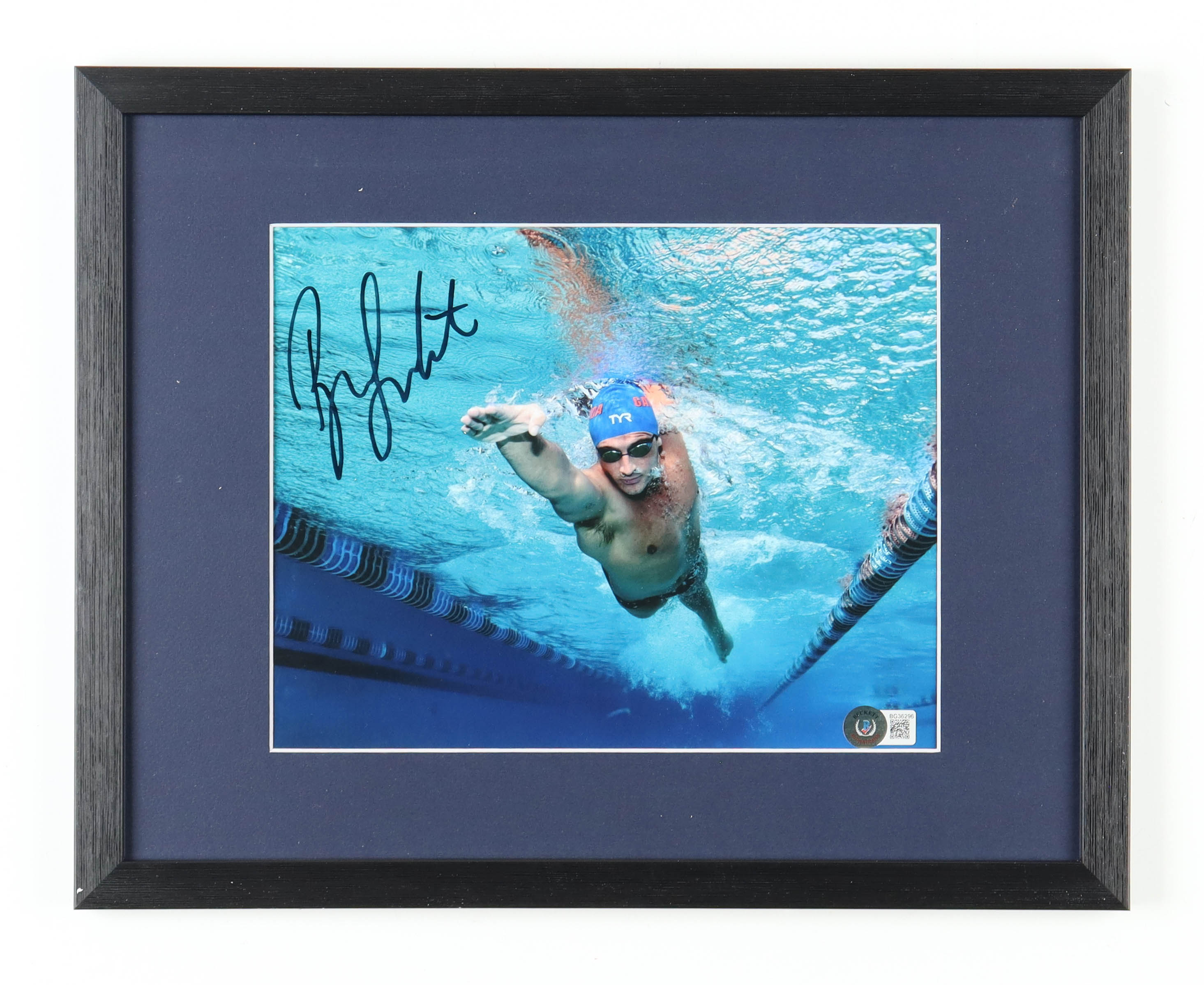 Ryan Lochte Signed Team USA Custom Framed Photo (Beckett) at PristineAuction.com Ryan Lochte Signed Team USA Custom Framed Photo (Beckett) at PristineAuction.com