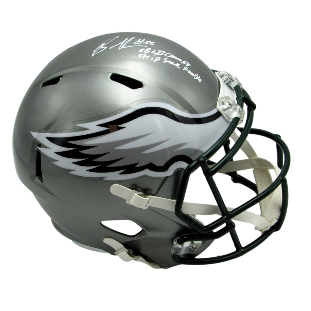 Mini Casque Eagles Super Bowl LII Signé Doug Pederson Avec COA JSA - Autographe Original