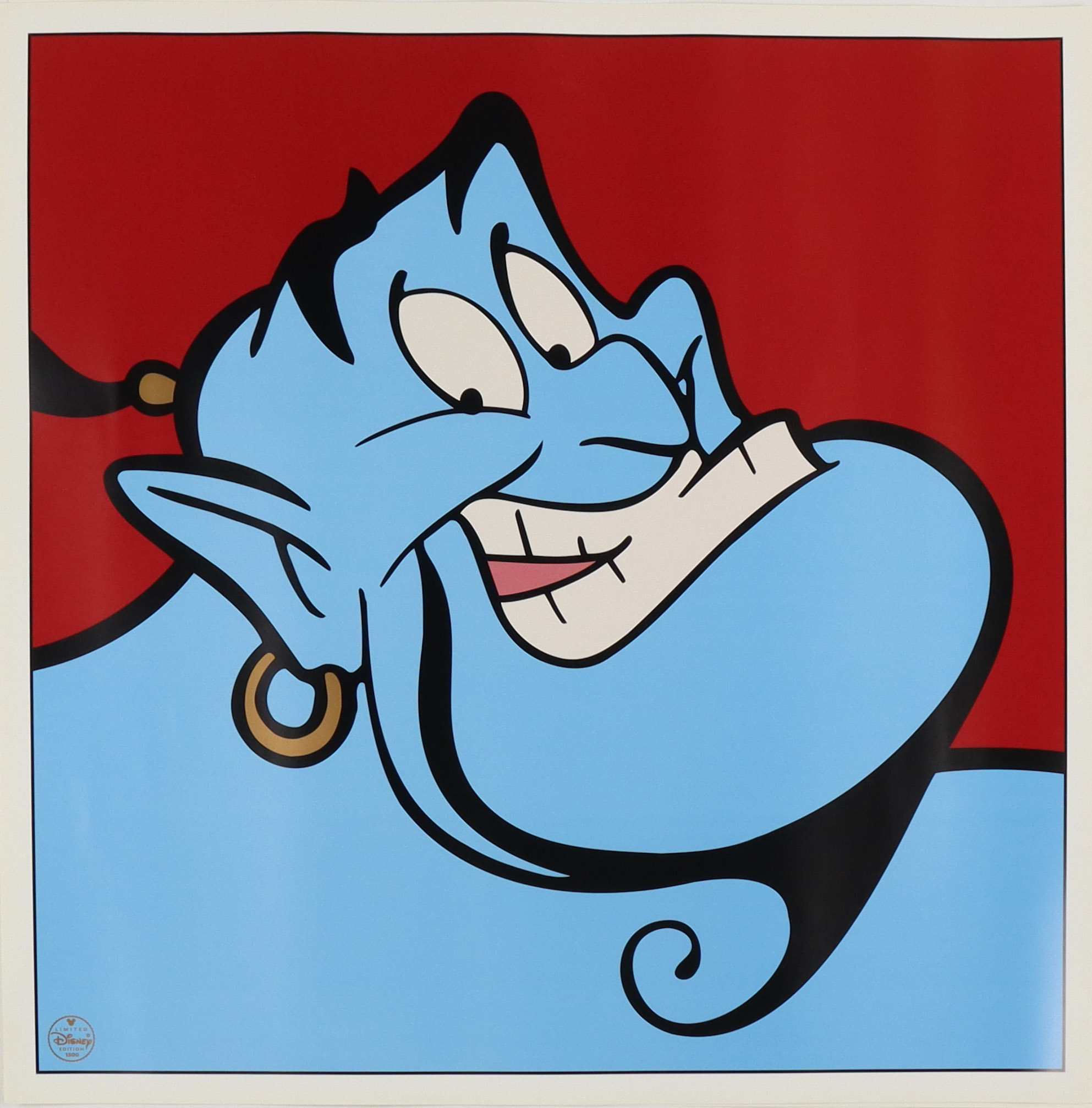 Set of (3) 1997 Disney Character LE 23x23 Lithographs with Winnie the Pooh, Tigger & The Genie with Disney Seals at PristineAuction.com Set of (3) 1997 Disney Character LE 23x23 Lithographs with Winnie the Pooh, Tigger & The Genie with Disney Seals at PristineAuction.com