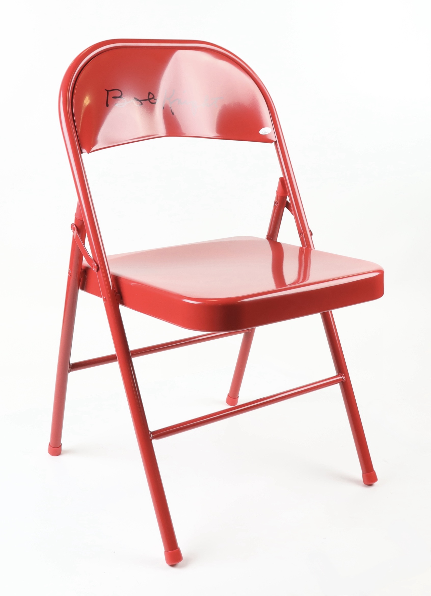 Bobby Knight Signed Metal Folding Chair (JSA) | Pristine Auction