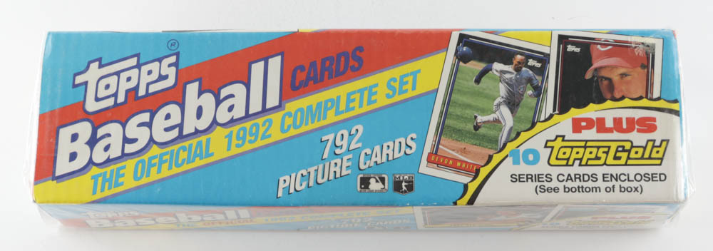 1992 Topps Baseball Complete Set of (792) Cards with Manny Ramirez #156 RC, Cal Ripken #40, Brad Ausmus RC / Jim Campanis Jr. / Dave Nilsson / Doug Robbins #58, Nolan Ryan #1 & (10) Topps Gold Card Inserts at PristineAuction.com 1992 Topps Baseball Complete Set of (792) Cards with Manny Ramirez #156 RC, Cal Ripken #40, Brad Ausmus RC / Jim Campanis Jr. / Dave Nilsson / Doug Robbins #58, Nolan Ryan #1 & (10) Topps Gold Card Inserts at PristineAuction.com
