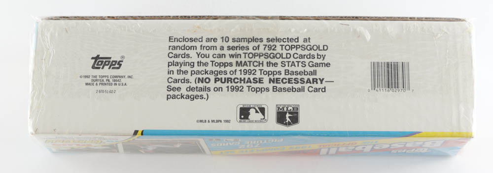 1992 Topps Baseball Complete Set of (792) Cards with Manny Ramirez #156 RC, Cal Ripken #40, Brad Ausmus RC / Jim Campanis Jr. / Dave Nilsson / Doug Robbins #58, Nolan Ryan #1 & (10) Topps Gold Card Inserts at PristineAuction.com 1992 Topps Baseball Complete Set of (792) Cards with Manny Ramirez #156 RC, Cal Ripken #40, Brad Ausmus RC / Jim Campanis Jr. / Dave Nilsson / Doug Robbins #58, Nolan Ryan #1 & (10) Topps Gold Card Inserts at PristineAuction.com
