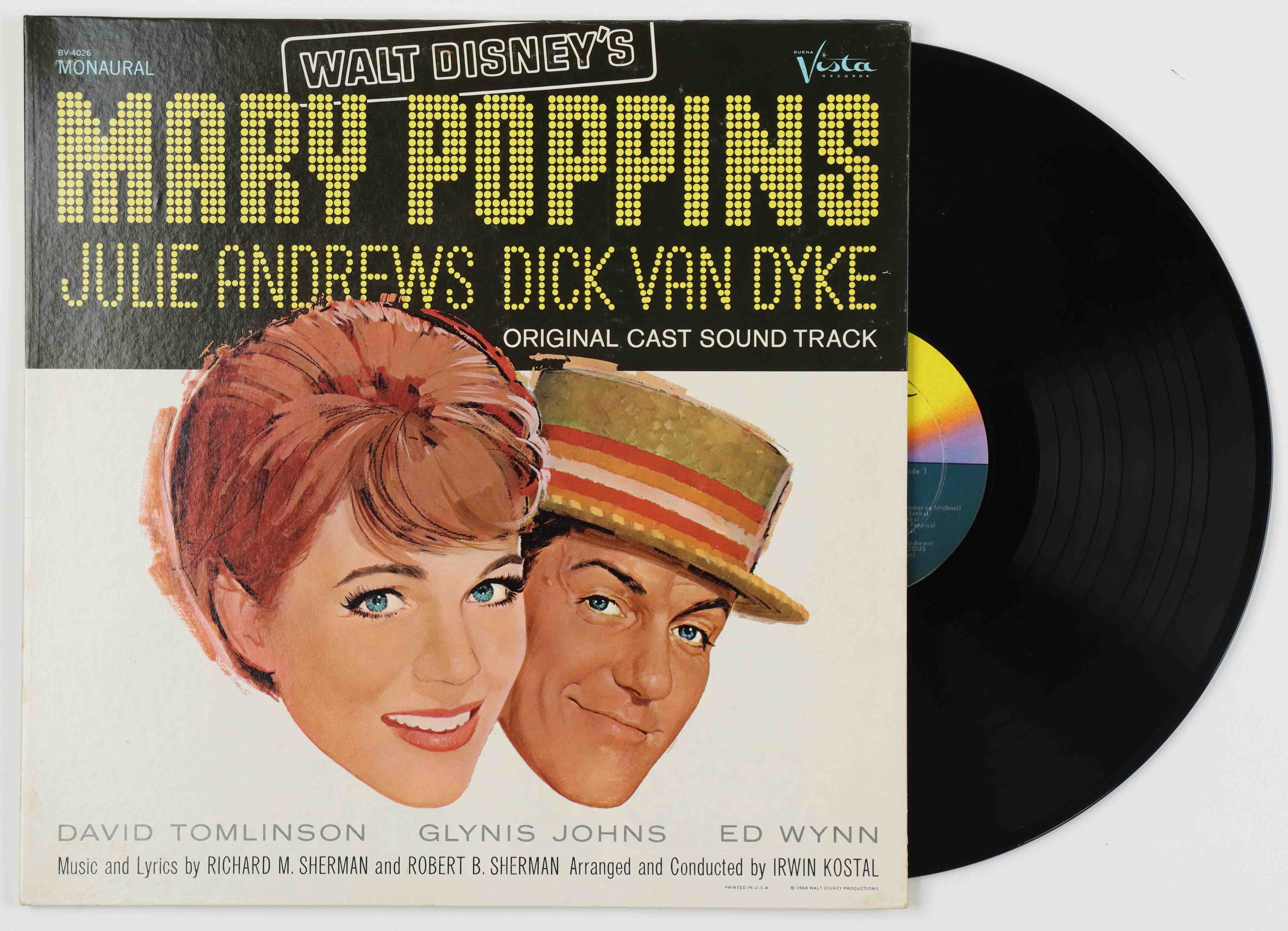 Original Vintage 1964 Walt Disney's "Mary Poppins" Vinyl Record LP at PristineAuction.com Original Vintage 1964 Walt Disney's "Mary Poppins" Vinyl Record LP at PristineAuction.com