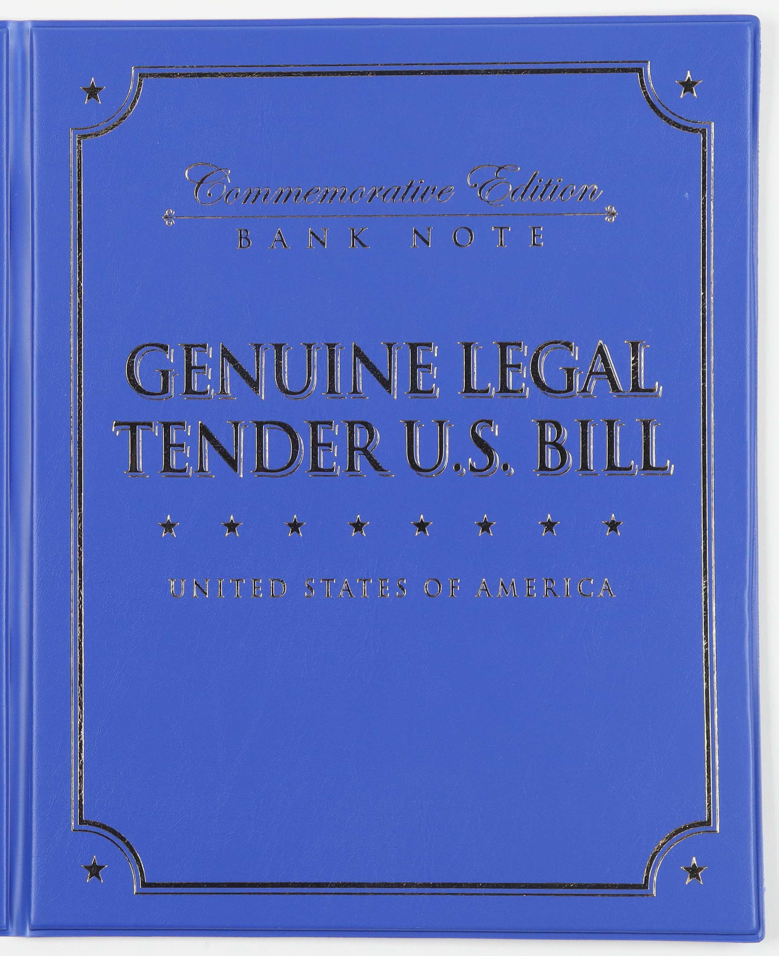 Donald Trump Genuine Legal Tender Colorized U.S. $2.00 Two Dollar Bill Commemorative Edition Bank Note with Folder at PristineAuction.com Donald Trump Genuine Legal Tender Colorized U.S. $2.00 Two Dollar Bill Commemorative Edition Bank Note with Folder at PristineAuction.com