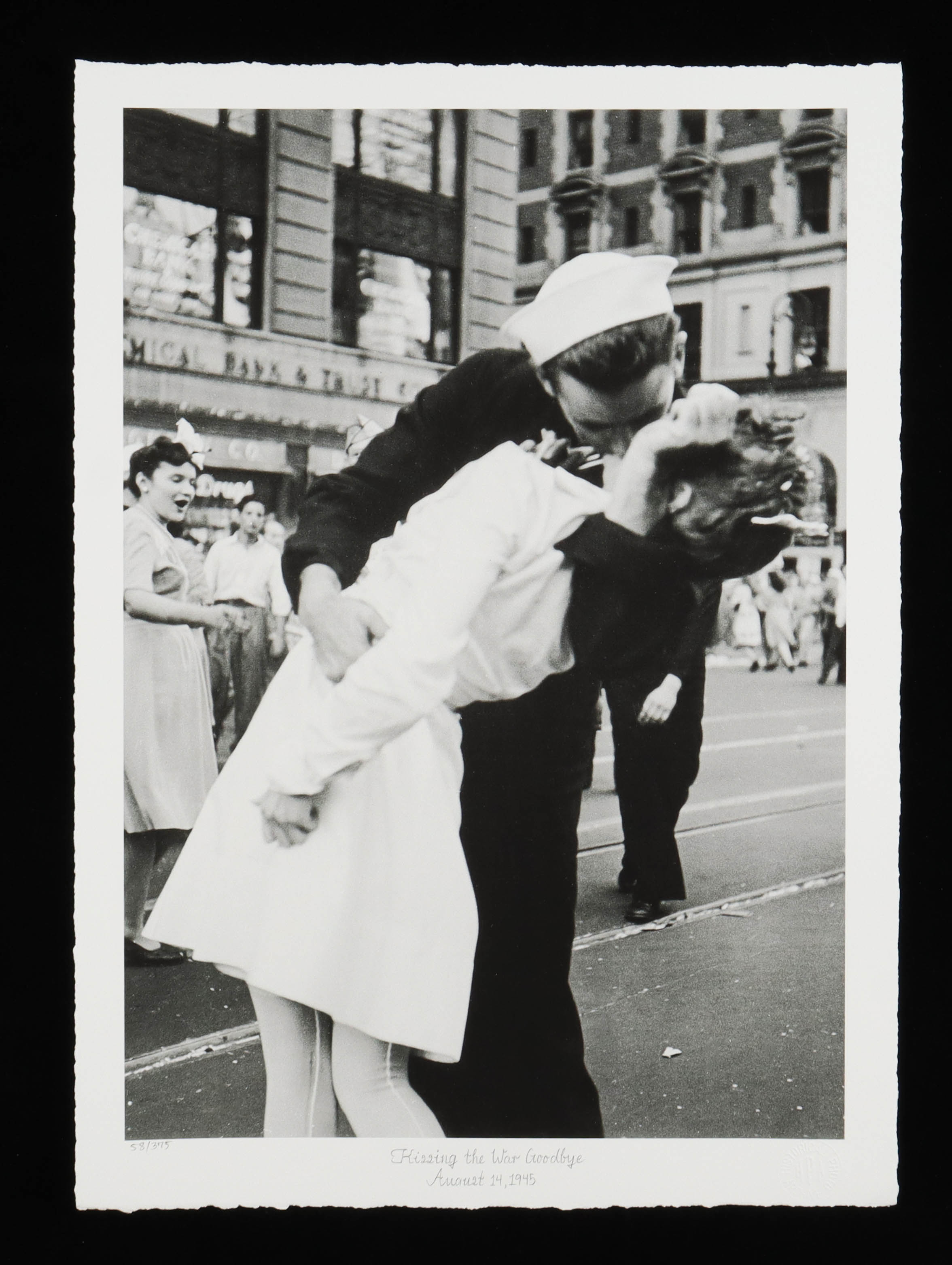 Historical Photo Archive - “Kissing the War Goodbye” Limited Edition 16.5x22 Fine Art Giclee on Paper #/375 at PristineAuction.com Historical Photo Archive - “Kissing the War Goodbye” Limited Edition 16.5x22 Fine Art Giclee on Paper #/375 at PristineAuction.com