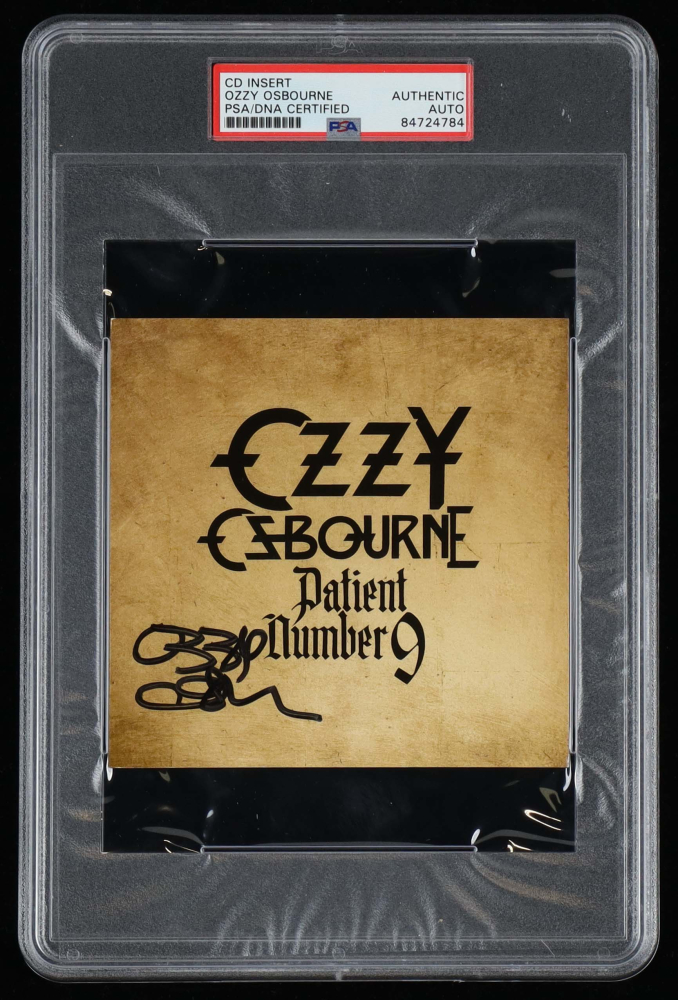 ozzy osbourne patient number 9 signed cd