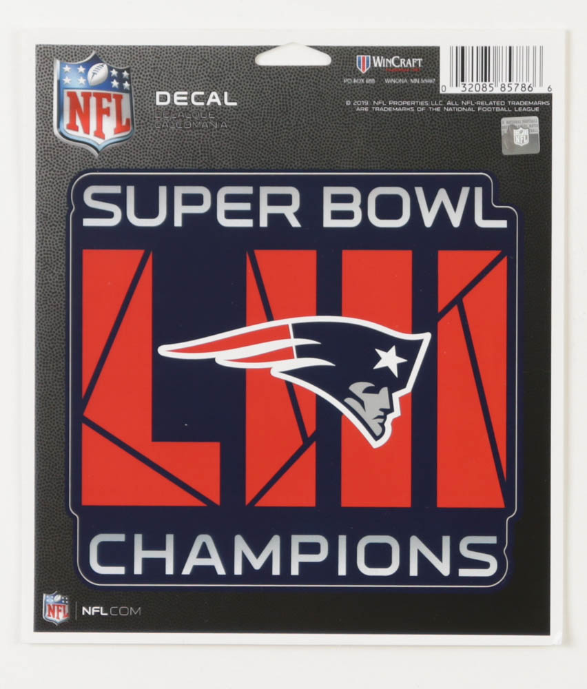 Patriots "Super Bowl LIII Champions" 5x5 Decal at PristineAuction.com Patriots "Super Bowl LIII Champions" 5x5 Decal at PristineAuction.com