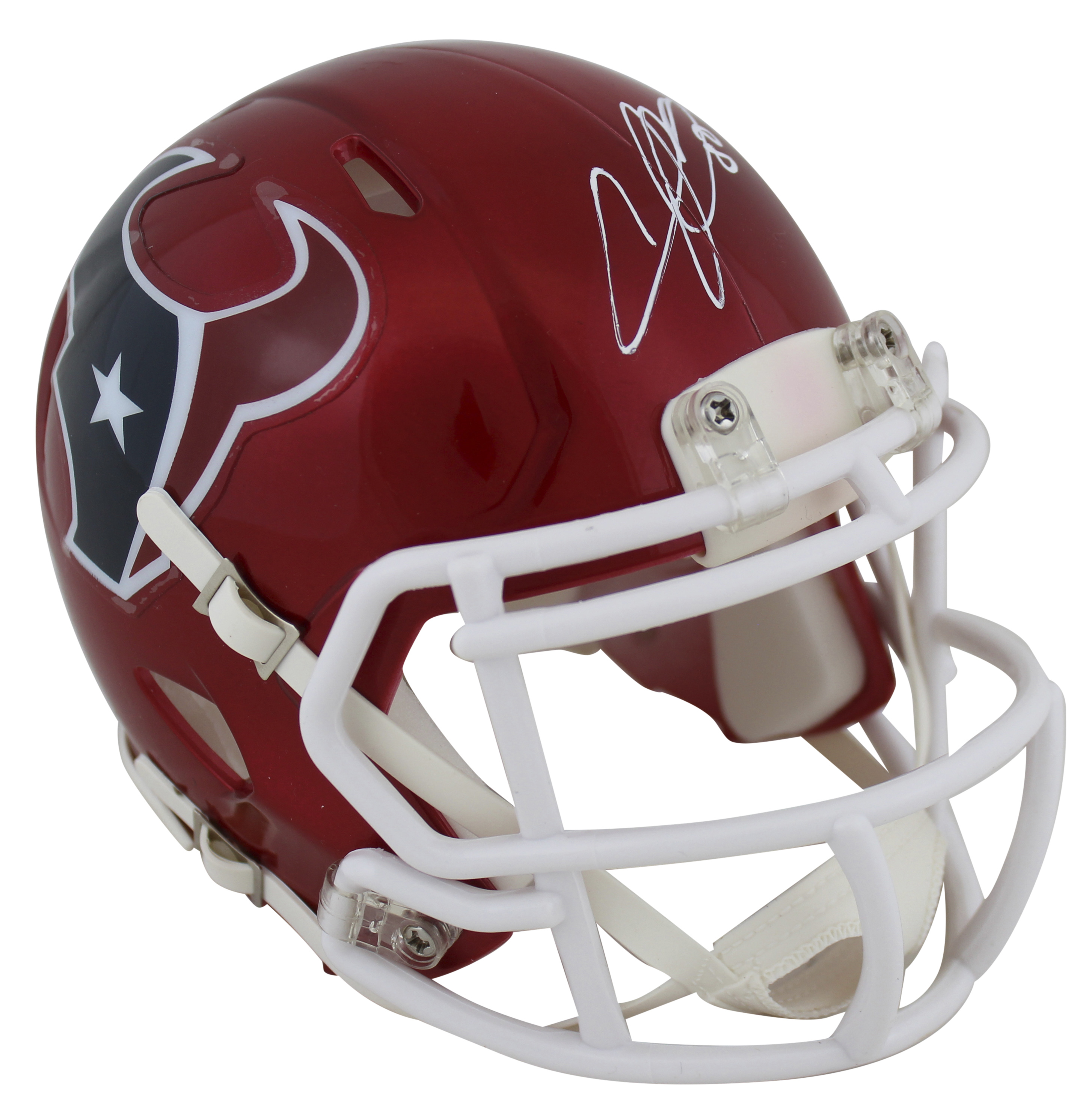 Andre Johnson Signed Texans Flash Alternate Speed Mini Helmet (Beckett) at PristineAuction.com Andre Johnson Signed Texans Flash Alternate Speed Mini Helmet (Beckett) at PristineAuction.com