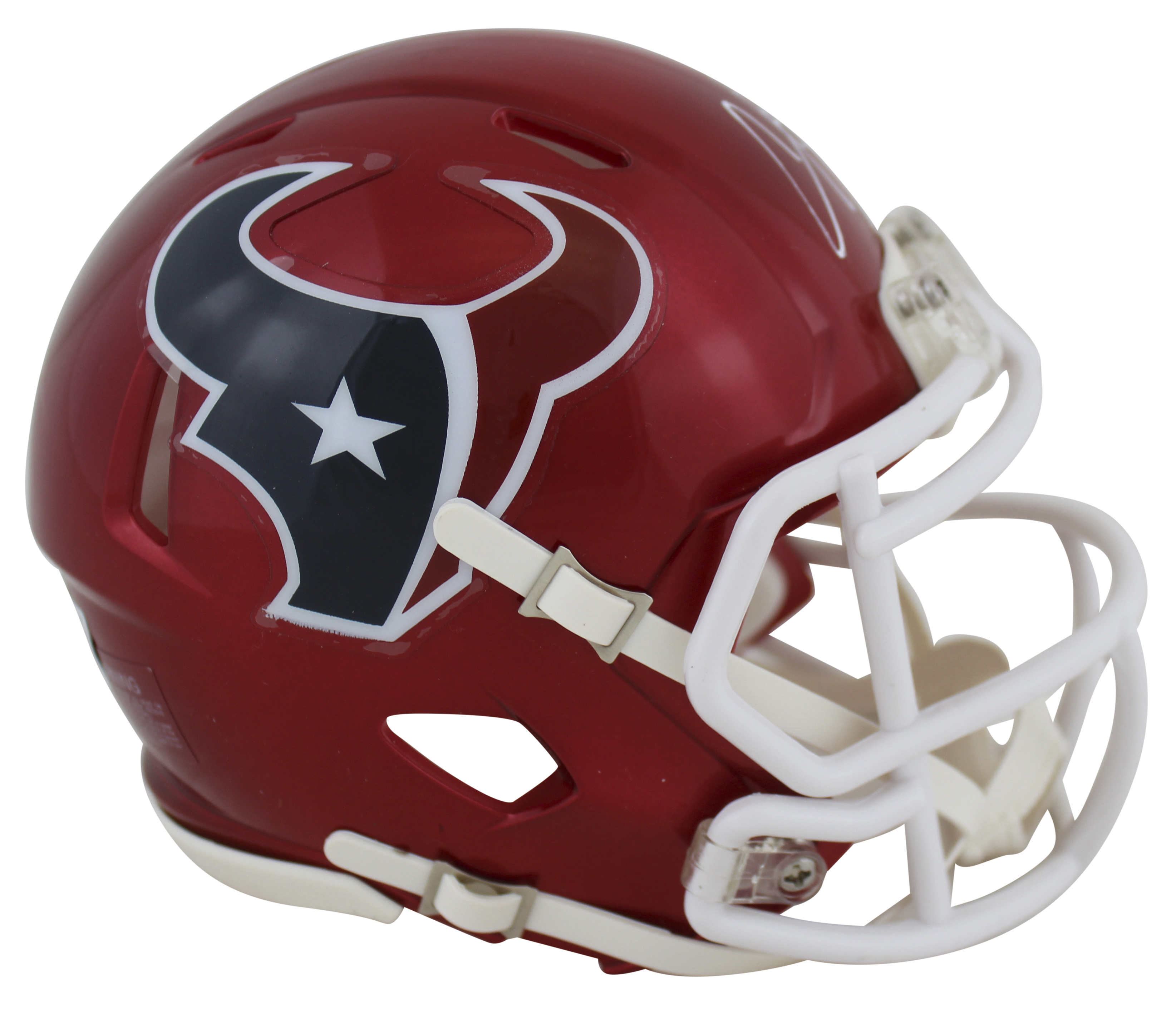 Andre Johnson Signed Texans Flash Alternate Speed Mini Helmet (Beckett) at PristineAuction.com Andre Johnson Signed Texans Flash Alternate Speed Mini Helmet (Beckett) at PristineAuction.com