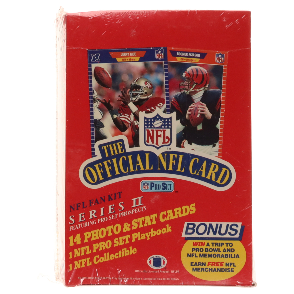 1989 Pro Set Series 2 Football Wax Box with (36) Packs Pristine Auction