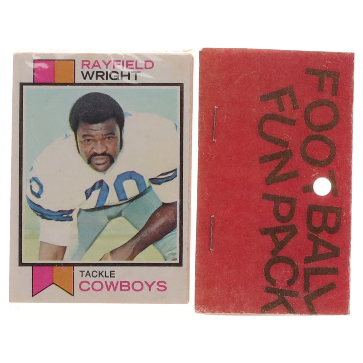 1973 Topps Football Card Fun Pack with (10) Cards at PristineAuction.com 1973 Topps Football Card Fun Pack with (10) Cards at PristineAuction.com