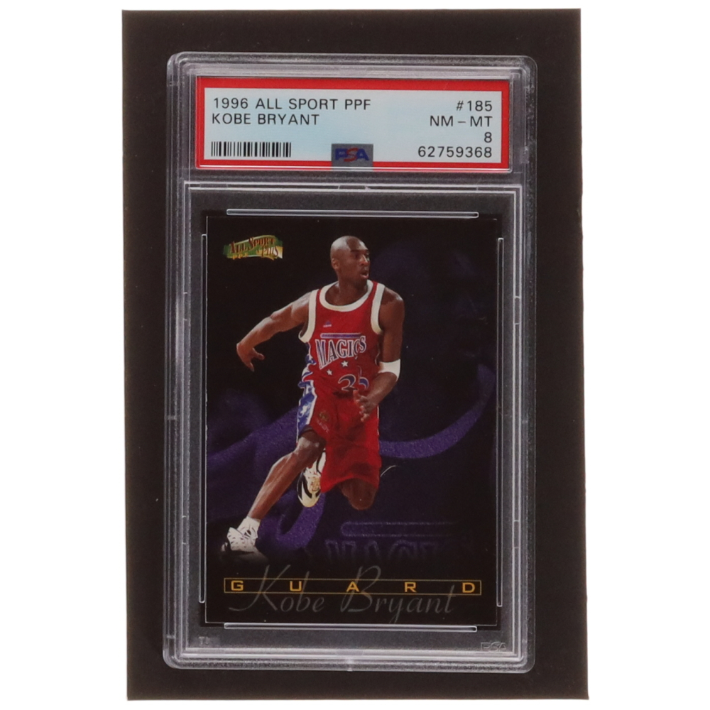 Kobe Bryant 199697 Score Board All Sport PPF 185 RC (PSA 8