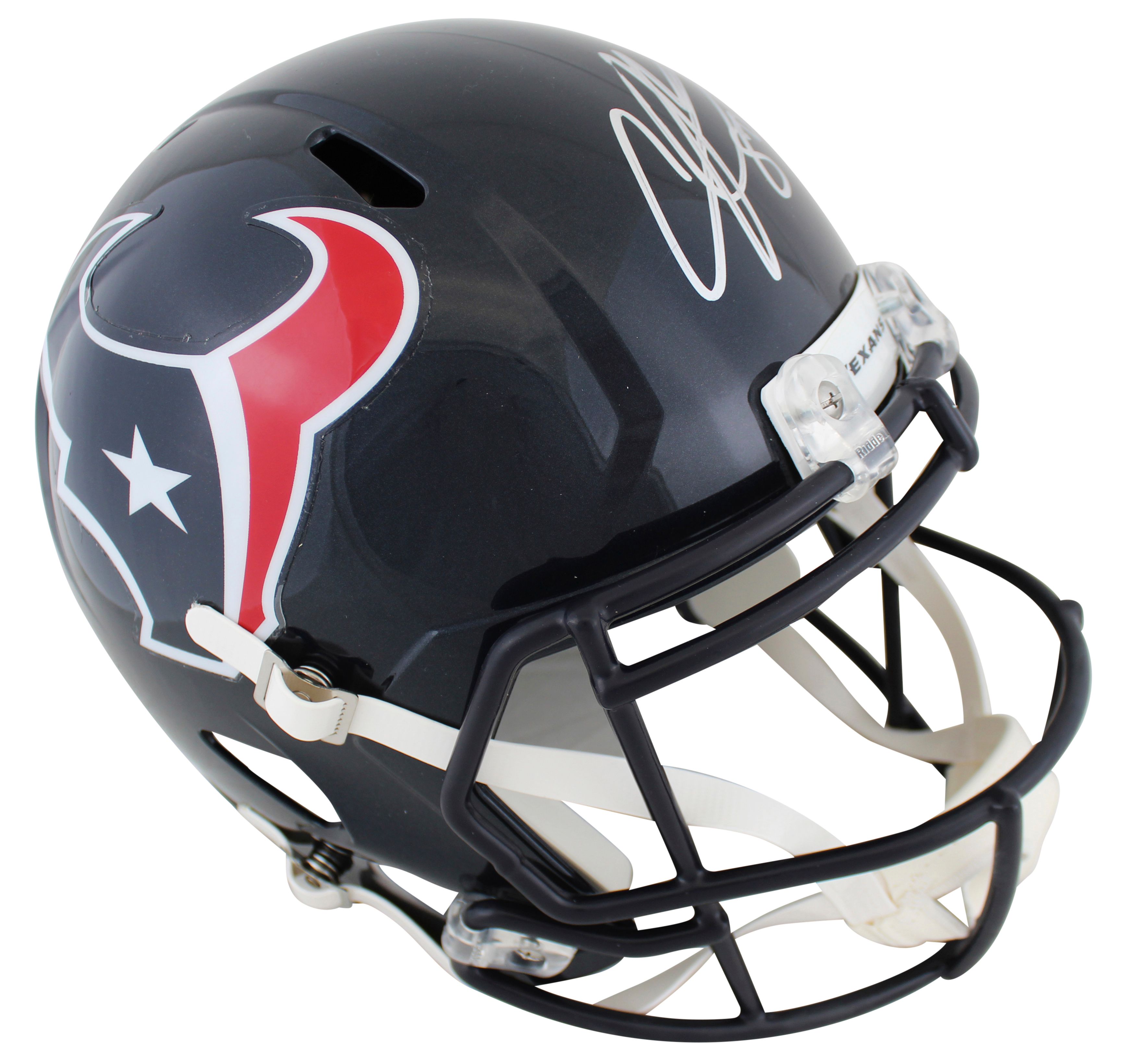 Andre Johnson Signed Texans Full-Size Speed Helmet (Beckett) at PristineAuction.com Andre Johnson Signed Texans Full-Size Speed Helmet (Beckett) at PristineAuction.com