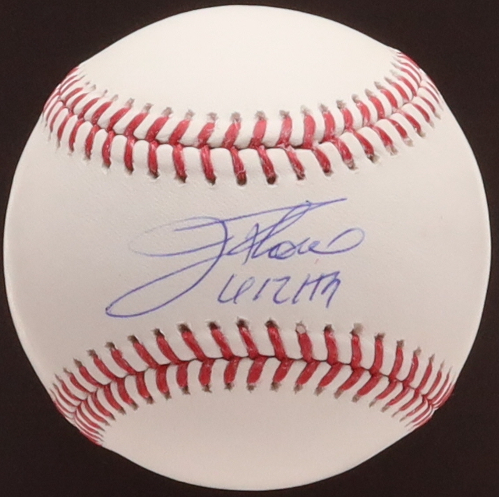 Jim Thome Signed OML Baseball Inscribed "612 HR" (Beckett) at PristineAuction.com Jim Thome Signed OML Baseball Inscribed "612 HR" (Beckett) at PristineAuction.com