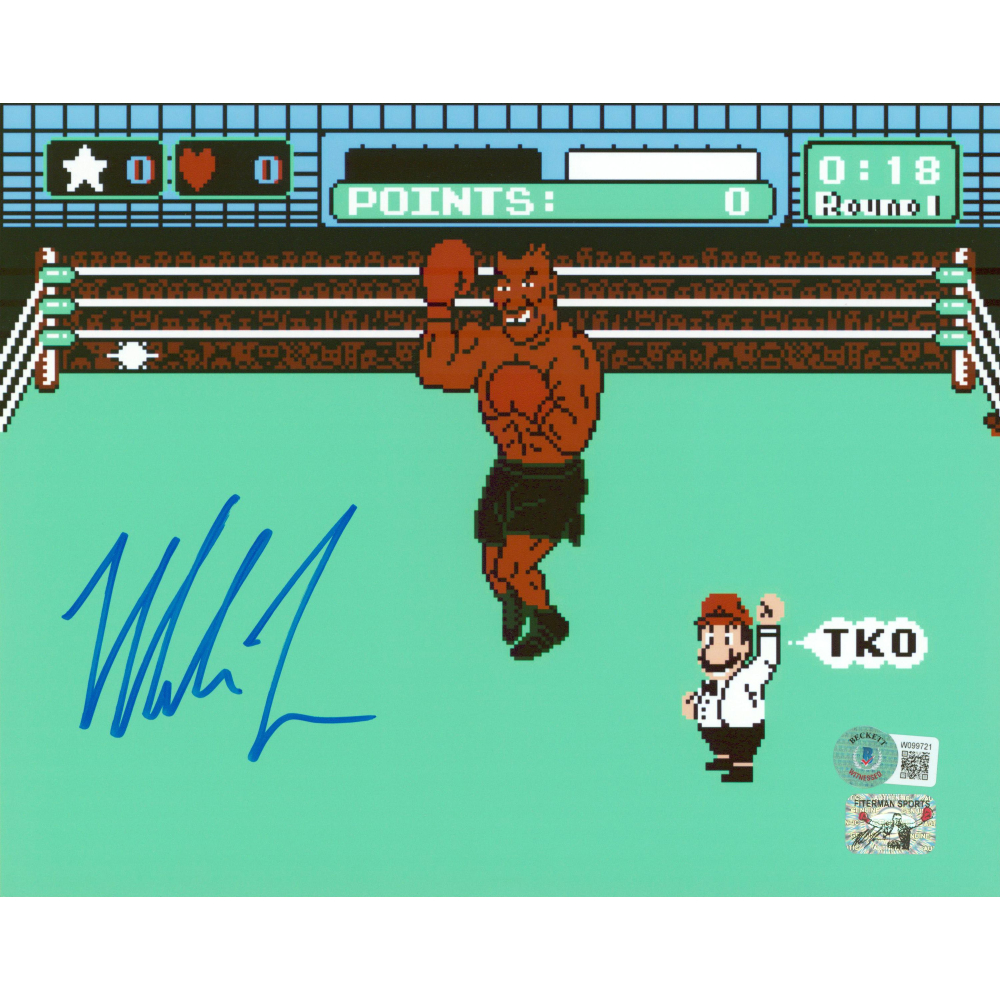 Mike Tyson Signed 8x10 Photo Beckett Tyson Pristine Auction