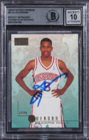 Allen Iverson Signed 1996-97 SkyBox Premium #85 RC (BGS | Auto 10) at PristineAuction.com