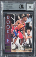 Allen Iverson Signed 1996-97 Stadium Club Rookies 2 #R16 RC (BGS | Auto 10) at PristineAuction.com