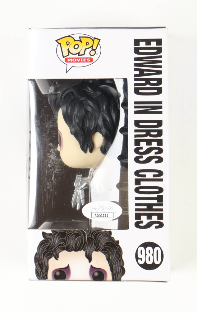 Johnny Depp Signed Edward Scissorhands #980 Edward In Dress Clothes Funko Pop Vinyl Figure Jsa Pristineauction.com