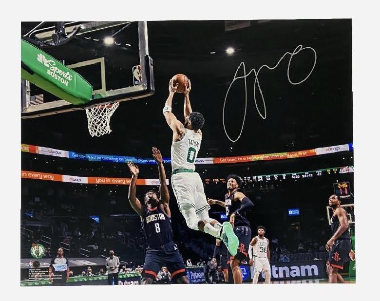 Jayson Tatum Signed Celtics 16x20 Photo (Fanatics) at PristineAuction.com Jayson Tatum Signed Celtics 16x20 Photo (Fanatics) at PristineAuction.com